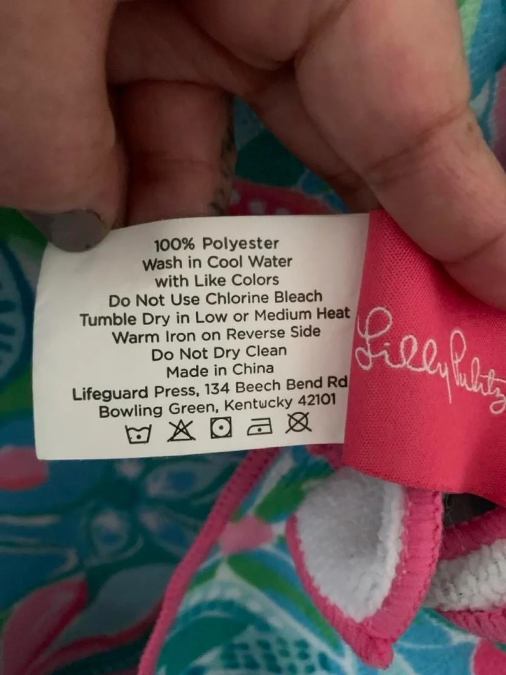 Lilly Pulitzer Microfiber Beach Towel Pink Green Paisley Floral